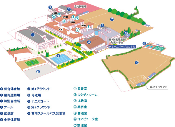 校内地図です。